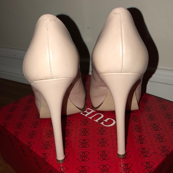 Guess Honora Nude Open Toe Heels - Picture 5 of 7